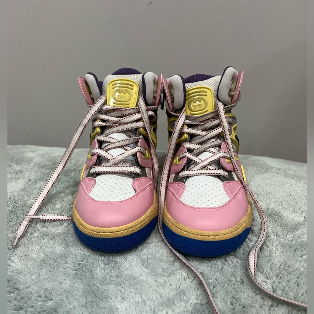 Little girls’ GUCCI Basket high-top sneakers
